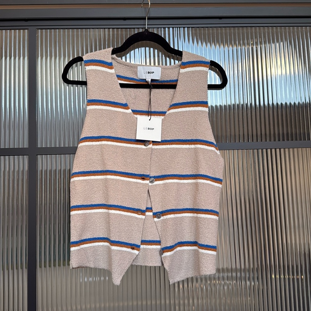 Shopbop Le Bop Striped Knit Vest